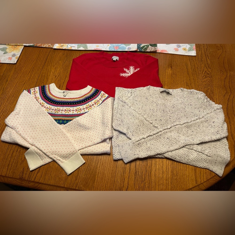 Loft & Talbots Women's Sweater 3-pcs Set, Small Sizes, Very Good Condition